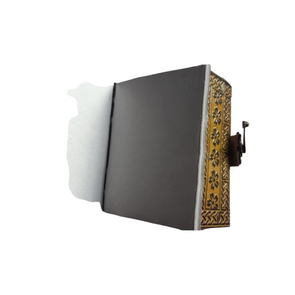 Tree Of Life Embossed  leather journal Book 120 pages unlined Metal Latch 5 x 7 - Picture 4 of 6